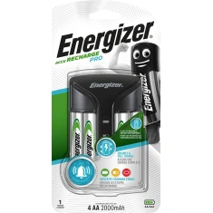 Зарядний пристрій для акумуляторів Energizer Pro + 4 AA 2000 mAh (7638900398373)