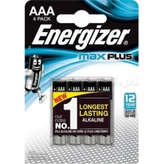 Батарейка Energizer Max Plus AAA LR03 4 шт (7638900437461)