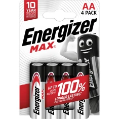 Батарейка Energizer Max AA LR6 4 шт (7638900437645)