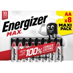 Батарейка Energizer Max LR6 AA 8 шт (7638900437720)