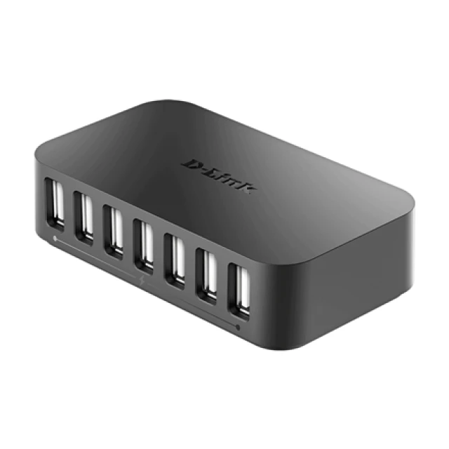 USB-концентратор D-Link DUB-H7/E 7-портовый USB 2.0 с портом зарядки (790069252389)