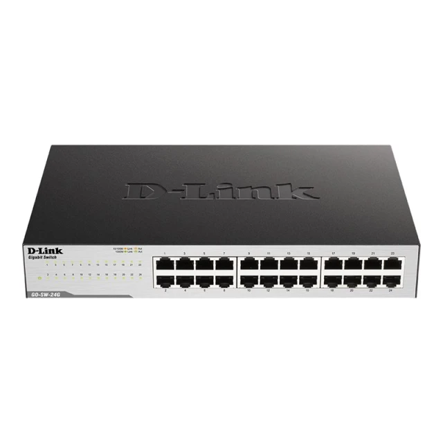 Комутатор D-Link GO-SW-24G 24-портовий Gigabit некерований настільний (790069396625)