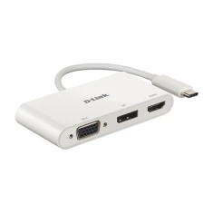 Адаптер D-Link DUB-V310 3 в 1 USB-C на HDMI/VGA/DisplayPort з USB хабом (790069450457)