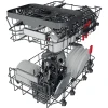 Посудомийна машина Whirlpool WSFO3T223PCX 10 комплектів Inox (8003437234323)