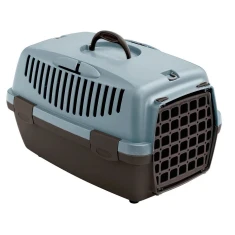 Переноска Stefanplast Gulliver 1 з пластиковими дверцятами Grey-Blue (8003507972865)