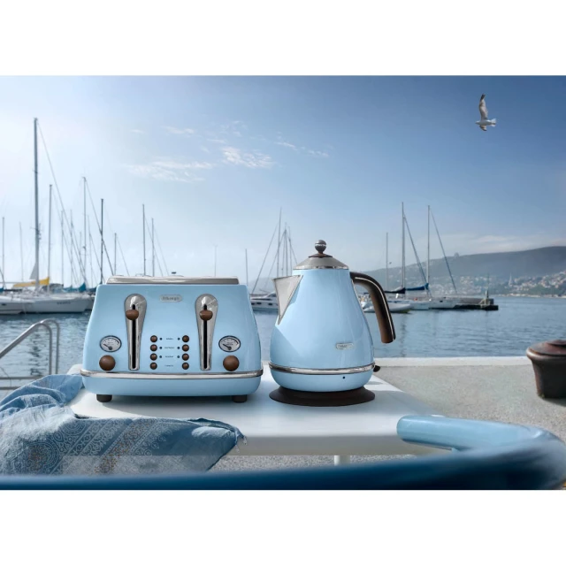 Електрочайник DeLonghi KBOV 2001.AZ 1,7 л 2000 Вт Blue (8004399771994)