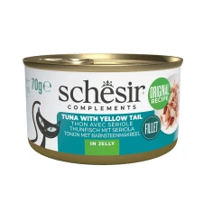 Вологий корм для котів Schesir Oceanic Adult з тунцем і жовтохвостом 70 г (8005852122834)