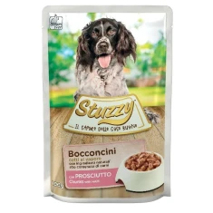 Вологий корм для собак STUZZY Chunks зі шинкою 100 г (8005852142016)