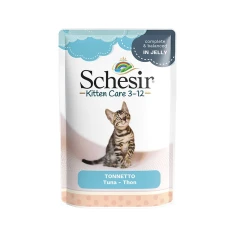 Вологий корм для кошенят Schesir Kitten з тунцем 85 г (8005852171030)