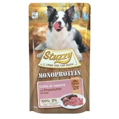 Вологий корм для собак STUZZY Grain Free Monoprotein зі шинкою 150 г (8005852184016)