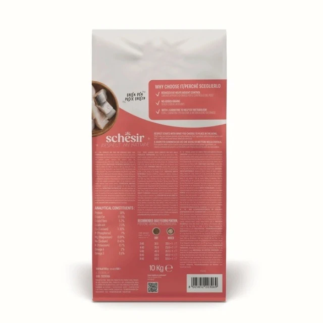 Сухий корм для котів Schesir Sterilized з рибою 10 кг (8005852203069)