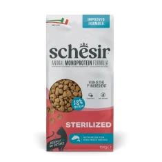 Сухий корм для котів Schesir Sterilized з рибою 10 кг (8005852203069)