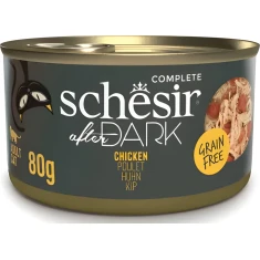 Вологий корм для котів Schesir After Dark філе з куркою 80 г (8005852212016)