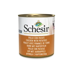Вологий корм для собак Schesir Adult з куркою та картоплею 285 г (8005852280114)