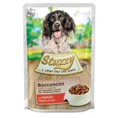 Вологий корм для собак STUZZY Chunks з яловичиною 100 г (8005852420015)
