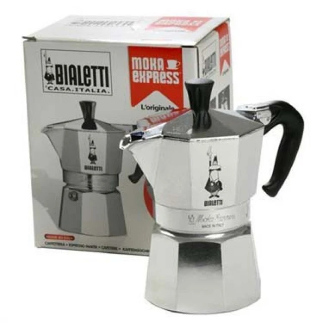 Гейзерна кавоварка Bialetti Moka Express 4 чашки Silver (8006363011648)