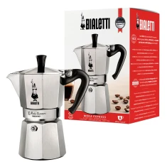 Гейзерна кавоварка Bialetti Moka Express 9 чашок Silver (8006363011655)