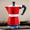 Гейзерна кавоварка Bialetti Moka Express 3 чашки Red (8006363018388)