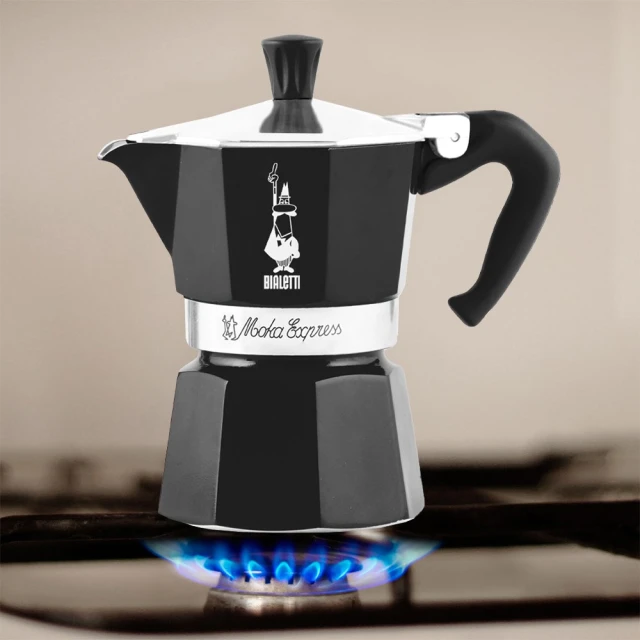 Гейзерна кавоварка Bialetti Moka Express 3 чашки Black (8006363018418)