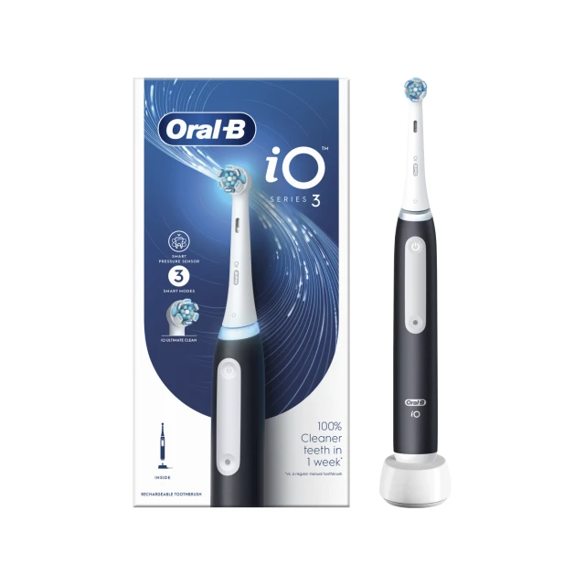 Електрична зубна щітка Oral-B iO3 Matt Black (8006540731277)