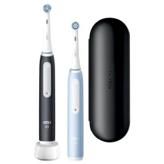 Електрична зубна щітка Oral-B iO3 Duo Pack 2 шт Matt Black/Ice Blue (8006540731772)