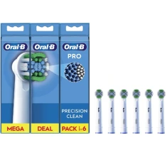 Насадки для зубної щітки Oral-B EB20RX-6 Precision Clean 6 шт White (8006540847466)