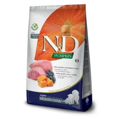 Сухий корм для цуценят Farmina N&D Pumpkin Medium & Maxi з ягням та чорницею 2,5 кг (8010276033246)