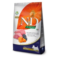 Сухий корм для дорослих собак дрібних порід Farmina N&D Pumpkin Grain Free з ягням і чорницею 7 кг (8010276033642)