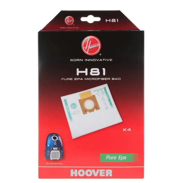 Мішки для пилососа Hoover Pure Epa H81 мікрофібра White (8016361947214)