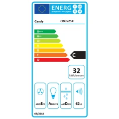 Витяжка Candy CBG52SX вбудована 52 см 168 м³/год клас C LED Silver (8016361973886)