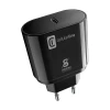 Зарядний пристрій Cellularline Super Fast Charger USB-C 25W Black (ACHSMUSBCPD25WK)