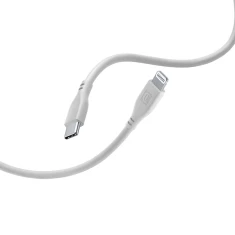 Кабель Cellularline Soft Cable USB-C to Lightning 1.2 m Grey (USBDATASOFTC2LMFID)