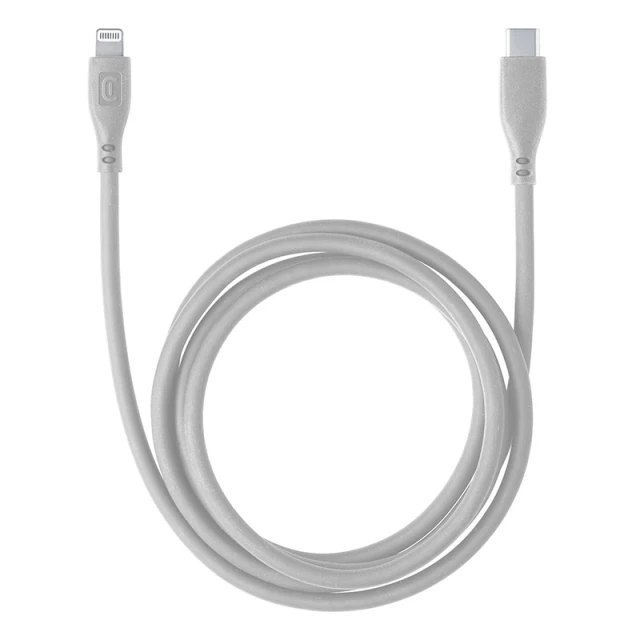 Кабель Cellularline Soft Cable USB-C to Lightning 1.2 m Grey (USBDATASOFTC2LMFID)