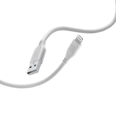 Кабель Cellularline Soft Cable USB-A to Lightning MFi 1.2m Grey (USBDATASOFTMFID)