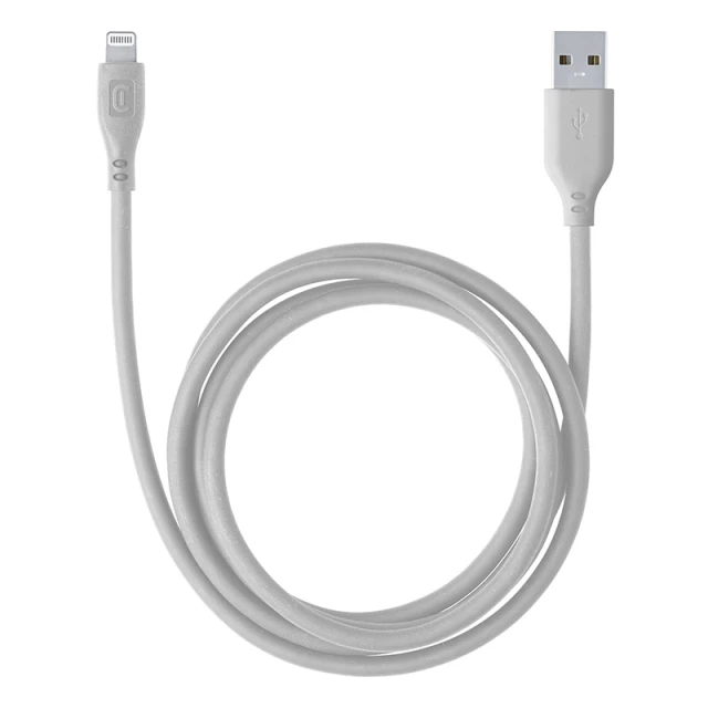 Кабель Cellularline Soft Cable USB-A to Lightning MFi 1.2m Grey (USBDATASOFTMFID)