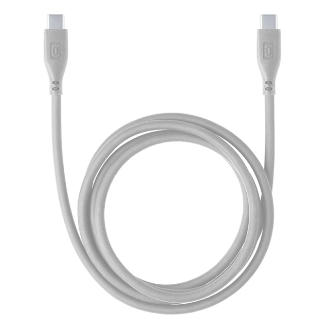 Кабель Cellularline Soft Cable USB-C to USB-C 1.2 m Grey (USBDATASOFTC2CD)