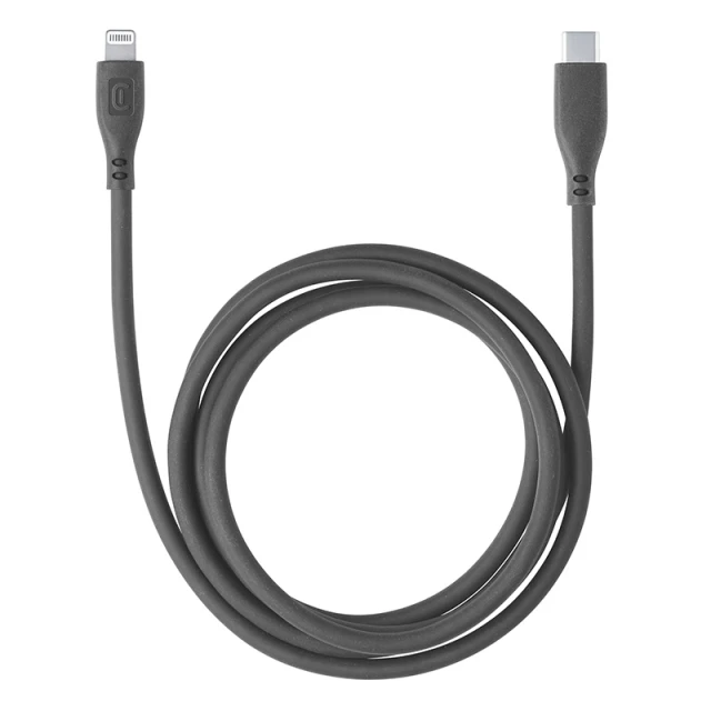 Кабель Cellularline Soft Cable USB-C to Lightning MFi 1.2 m Black (USBDATASOFTC2LMFIK)