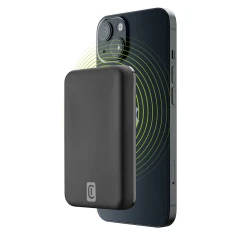 Power Bank Cellularline MAG 5000 5000mAh 7.5W Black (PBMAGSFCOL5000WIRK)