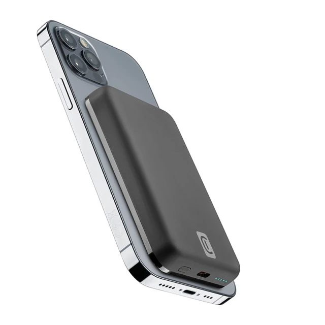 Power Bank Cellularline MAG 5000 5000mAh 7.5W Black (PBMAGSFCOL5000WIRK)