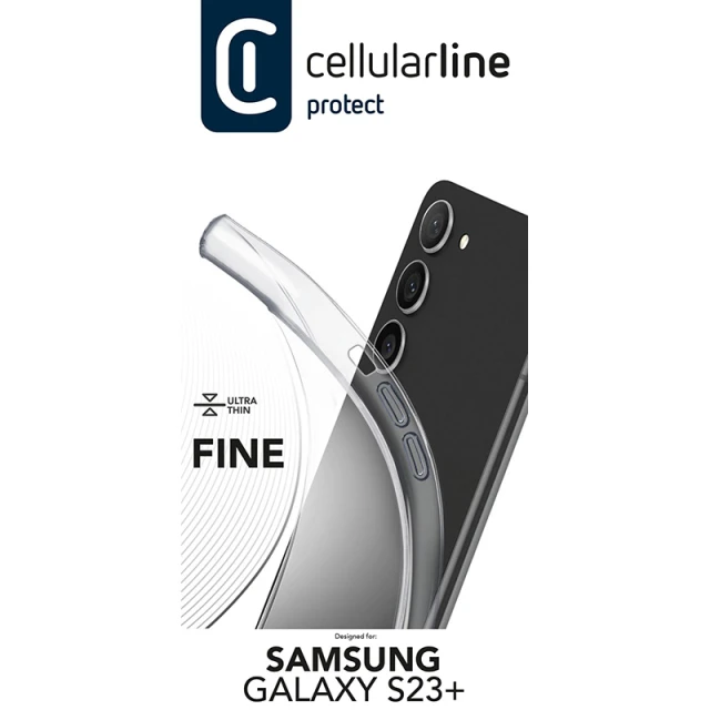 Чохол Cellularline Fine для Samsung Galaxy S23 Plus Clear (FINECGALS23PLT)