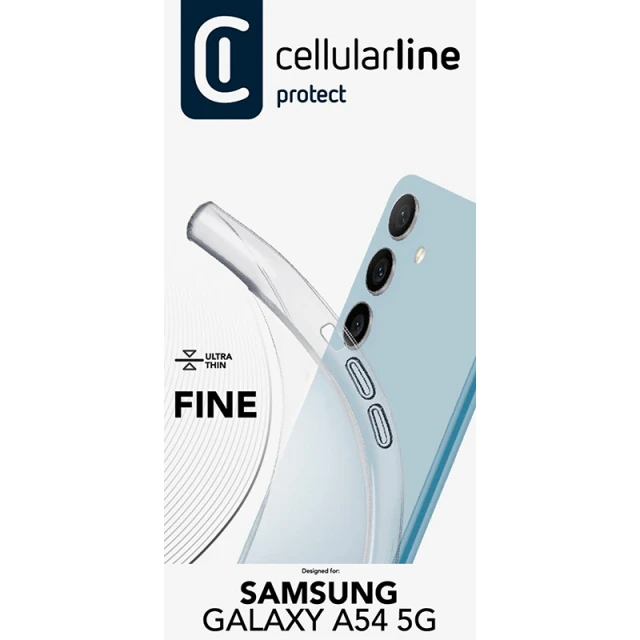 Чохол Cellularline Fine для Samsung Galaxy A54 Transparent (FINECGALA54T)