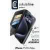 Чохол Cellularline Book Agenda для iPhone 15 Pro Max Black (BOOKAG2IPH15PRMK)