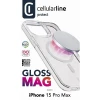 Чохол Cellularline Gloss Mag для iPhone 15 Pro Max Clear (GLOSSMAGIPH15PRMT)