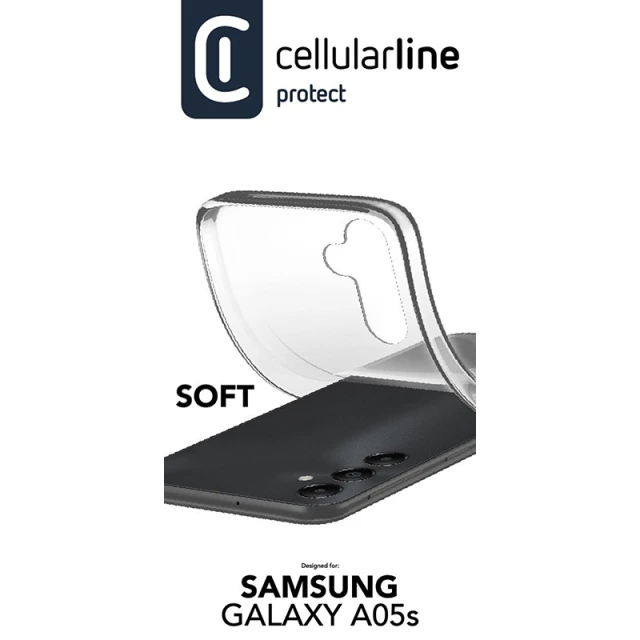 Чохол Cellularline Soft для Samsung Galaxy A05s Transparent (SOFTGALA05ST)