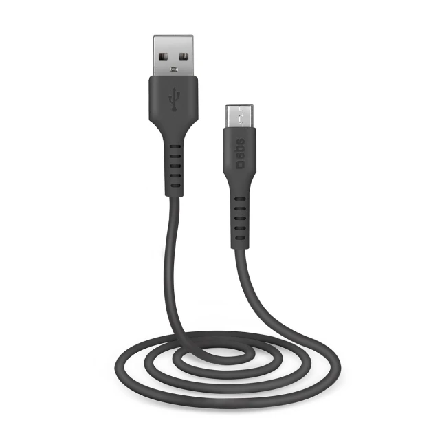 Кабель SBS LTHL200 USB-A - Micro-USB 1m Black (8018417155468)