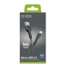 Кабель SBS LTHL200 USB-A - Micro-USB 1m Black (8018417155468)