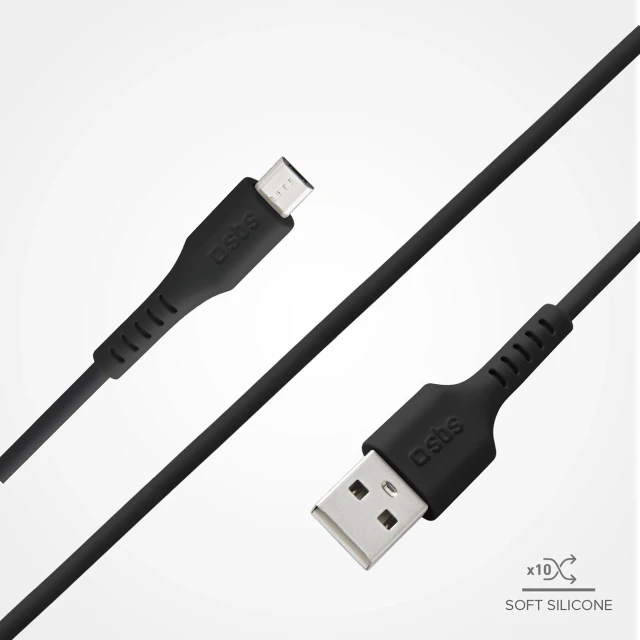 Кабель SBS LTHL200 USB-A - Micro-USB 1m Black (8018417155468)