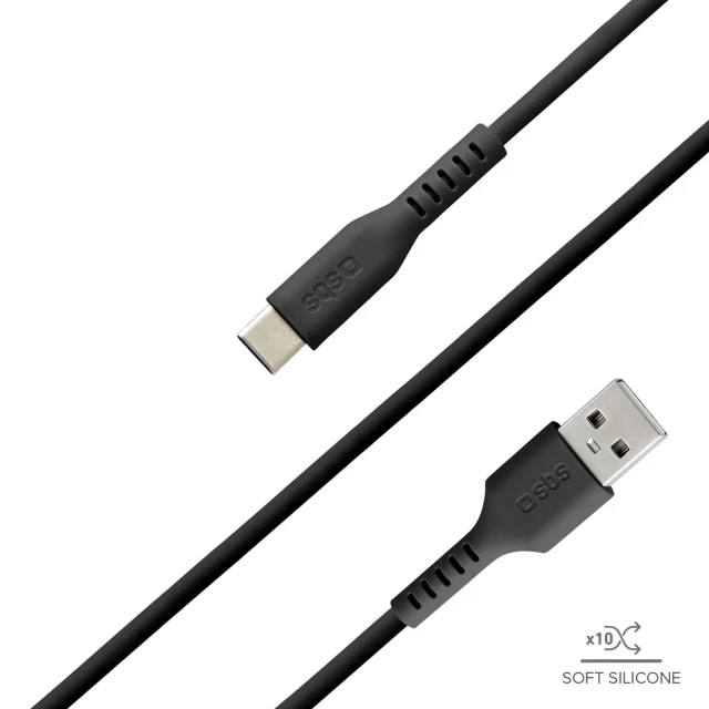 Кабель SBS USB-A - USB-C 1.5m Black (8018417215773)