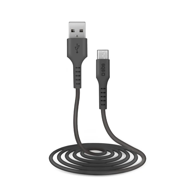 Кабель SBS USB-A - Micro-USB 2 м Black (8018417233425)