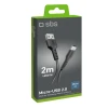 Кабель SBS USB-A - Micro-USB 2 м Black (8018417233425)